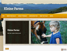 Tablet Screenshot of kleinescountryfarm.com